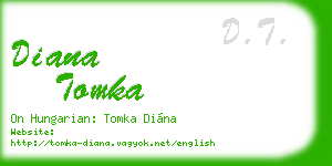 diana tomka business card